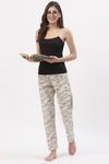 Floret Cotton Camisole (Pack of 2) - Black — thumbnail 7
